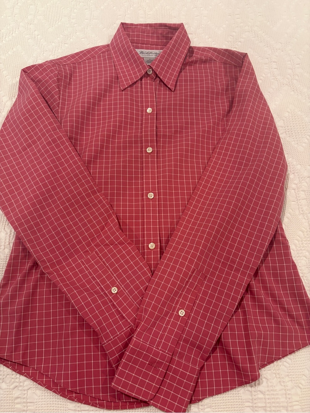 Brooks Brothers Red Windowpane Dress Shirt